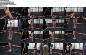 [试炼原创] 倩倩内衣首秀拇指铐吊脚直立踮脚罚站走绳-丝依依