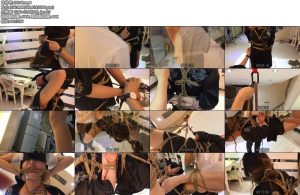 [Lamu原创] 阿木高质量剪接精品推荐最新力作精湛绳艺作品绳师和模特倾力演出丝袜吊缚最新口枷体验-丝依依