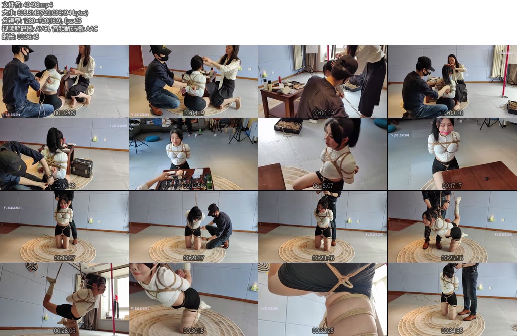 [一绳所爱] 小小奈视镜一边化妆一边捆绑-丝依依