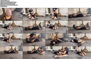 [涵涵原创] 涵涵头套封闭 单手套挣扎-丝依依