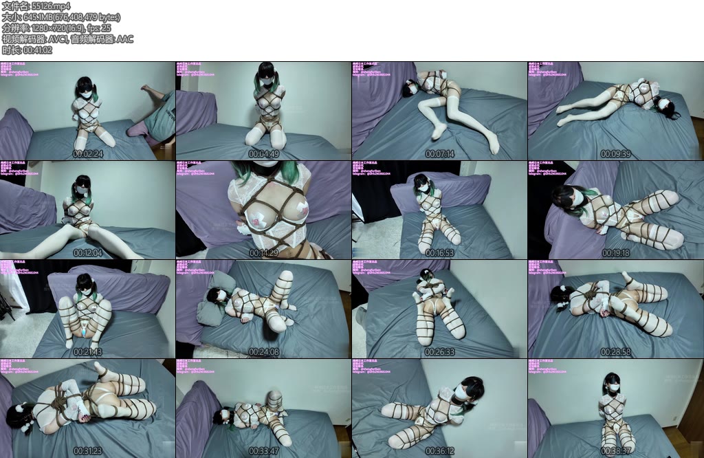 [亚洲绳艺] 绳缚日本工作室 白兔纯白花嫁退隐之作上啵啵贝秒c神器白丝无内日式龟甲股绳片足开腿电击吮吸无限制强高等超高质量撸点满满-丝依依