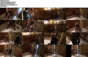 [逍遥伯乐] 双马尾的羁绊 分腿后手紧缚，死库水黑丝细高跟，鞭策双马尾，龟甲强制GC-丝依依