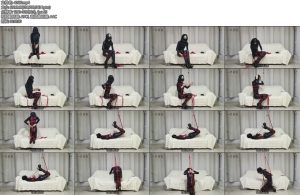 [一只萌熊] 吊腿驷马钢钩强制抬头自缚-丝依依