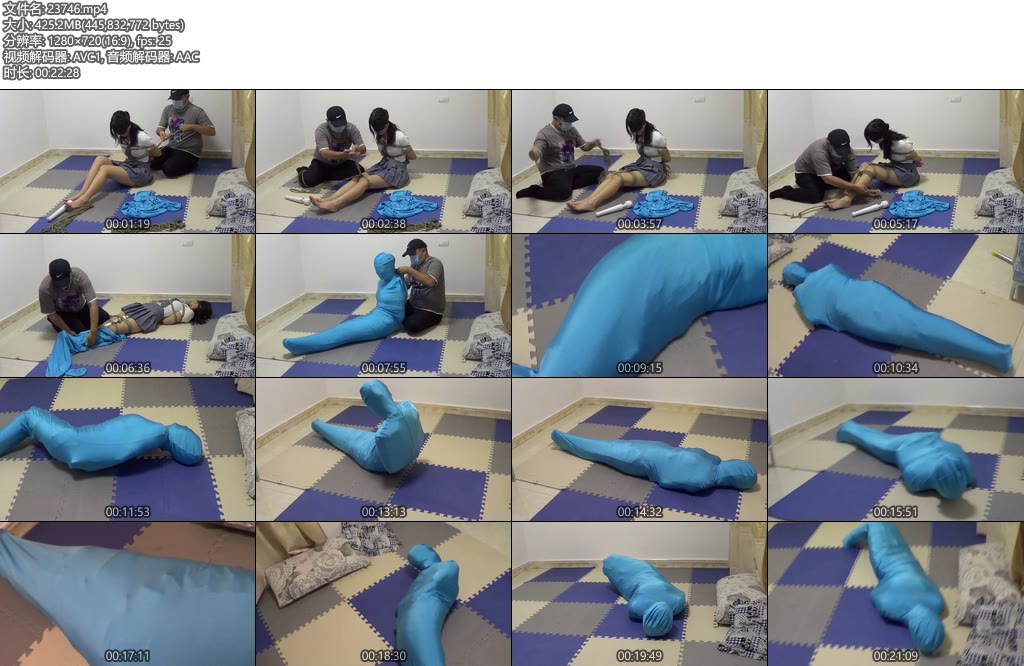 [新月原创] 佳怡木乃伊全包棒子贴身固定伺候各种挣扎太可爱了-丝依依