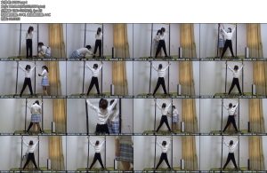 [新月原创] 玉箫雪莹欺负开学回来的小学妹TD大字铁架铐-丝依依