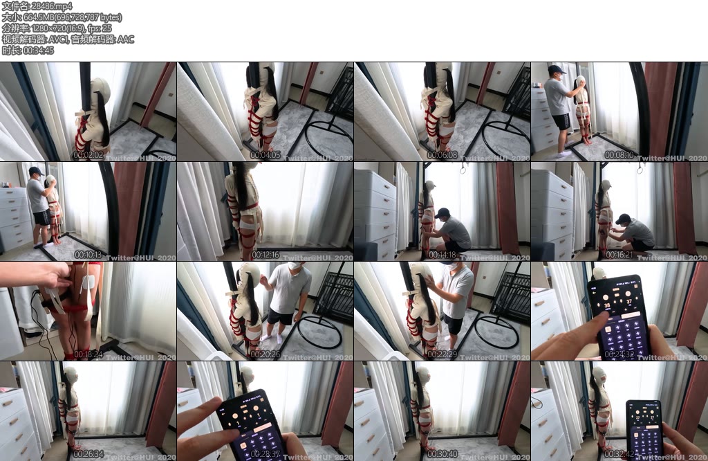 [HUI原创] 潼潼想玩之拘束衣捆绑特辑-丝依依