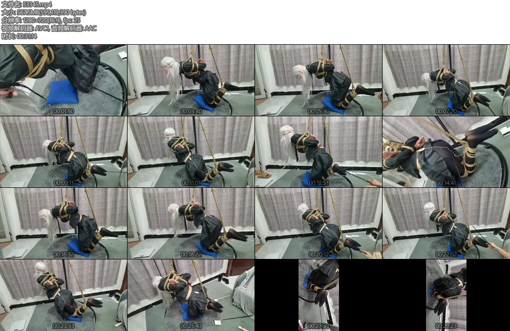 [浅墨原创] 黑丝JK跪吊缚SP-丝依依