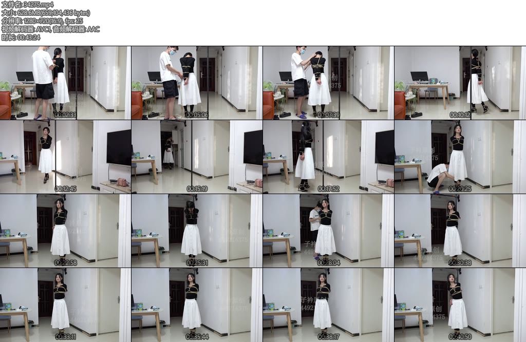 [子衿原创] 菲菲欧式直臂柱缚采访-丝依依