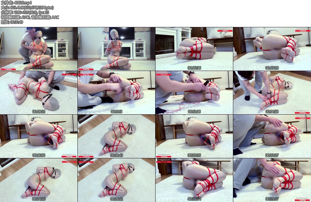 [绳精病] 被囚禁在家的女孩沦为满足男友怪癖的玩具-丝依依