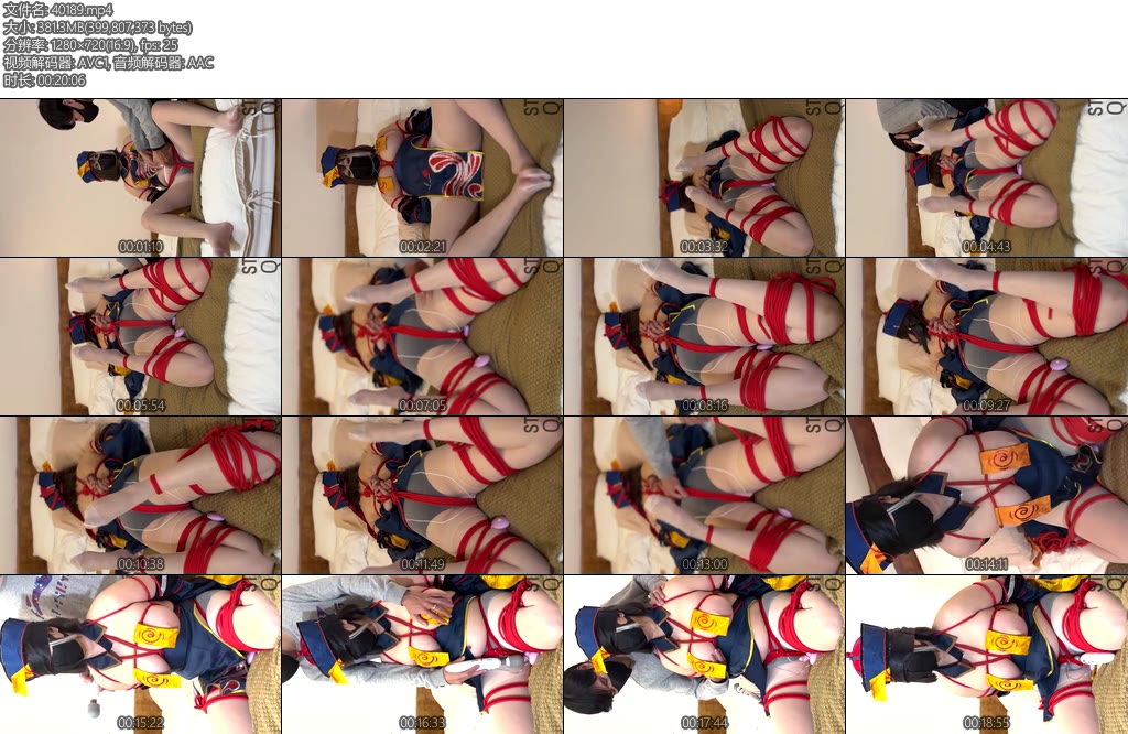 [RLL原创] 拘束档案（9）华甲的拘束肉腿白丝驷马振动放置口球-丝依依