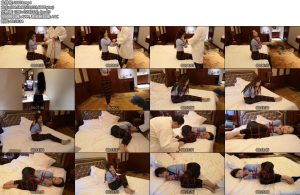 [随心原创] 雨仟 皮裤 红绳捆绑 丝袜勒嘴-丝依依