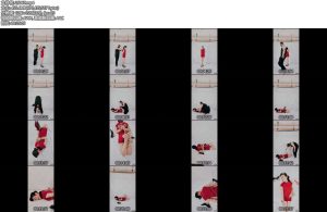 [鑫鑫原创] 韵味少女红色旗袍首次捆绑体验-丝依依