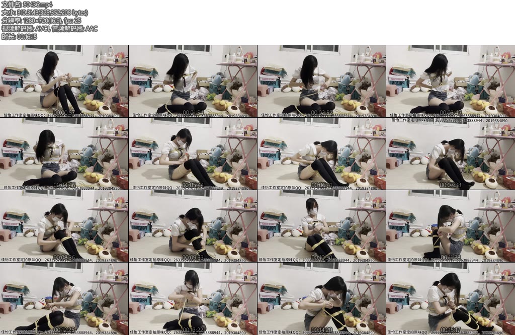 [新月原创] 佳怡工作室琳媚医生姐姐下班玩自缚谁知解不开太难了-丝依依