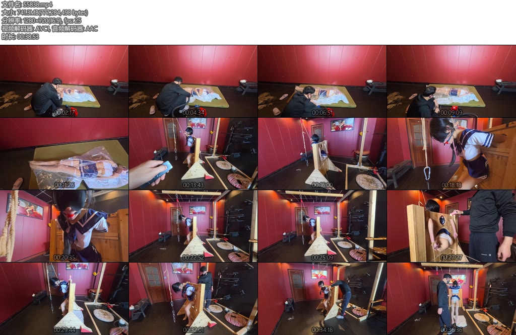 [意之窗] 汤圆真空袋窒息固定木质刑架绳子勒B滴蜡Zhen动棒tj口球流口水-丝依依