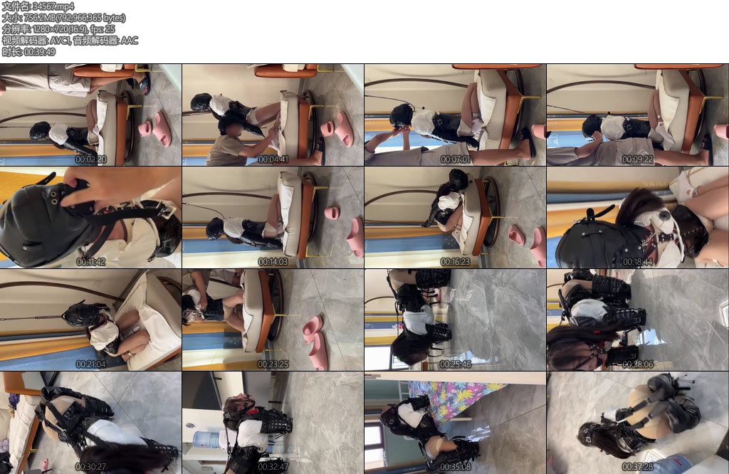 [小九与晴子] 全包X_X口塞k9肛勾马具口球折磨-丝依依