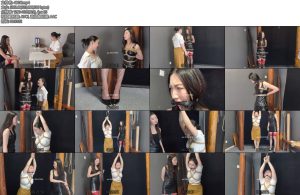 [鑫鑫原创] 杀手黑玫瑰来找M国间谍老大不料被秘书骗走被绑起来驷马鞭打挣脱束缚后-丝依依