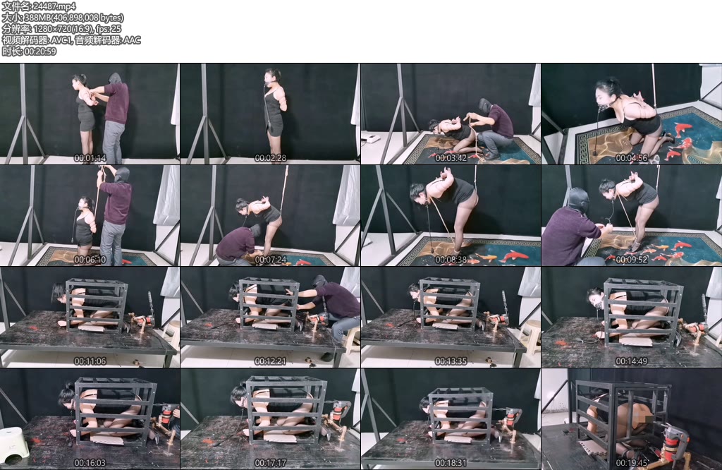 [飞天原创] 雨菲细绳五花紧缚加气堵嘴-丝依依