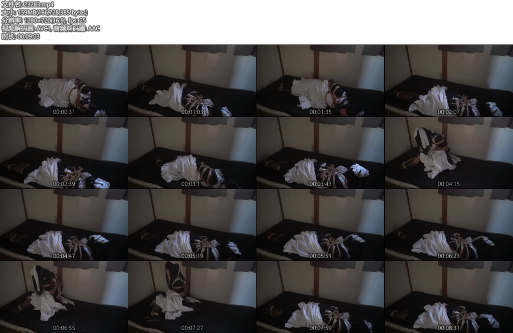 [亚洲绳艺] ​メイド 緊縛 放置-丝依依