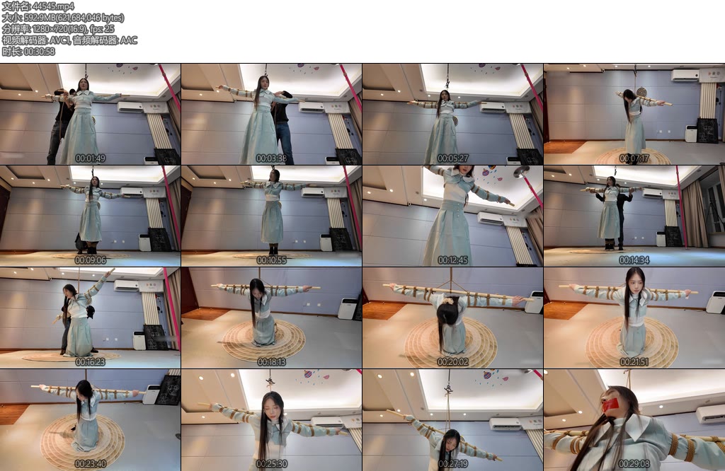 [一绳所爱] 卢曼莹木棍捆绑TK放置-丝依依