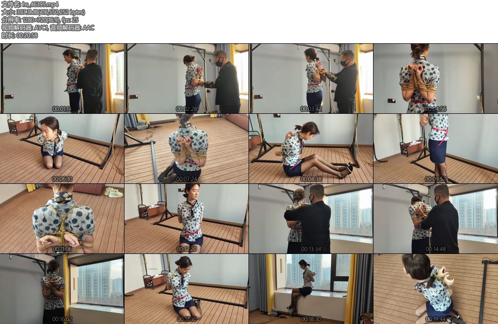 [李大侠] 晓倩空姐制服捆绑-丝依依