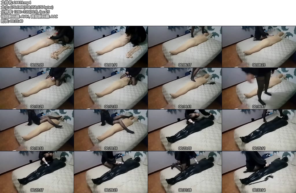 [亚洲绳艺] 丝袜全包和真空乳胶睡袋紧缚臭黑丝折磨无限榨汁坐脸鞭打sp-丝依依
