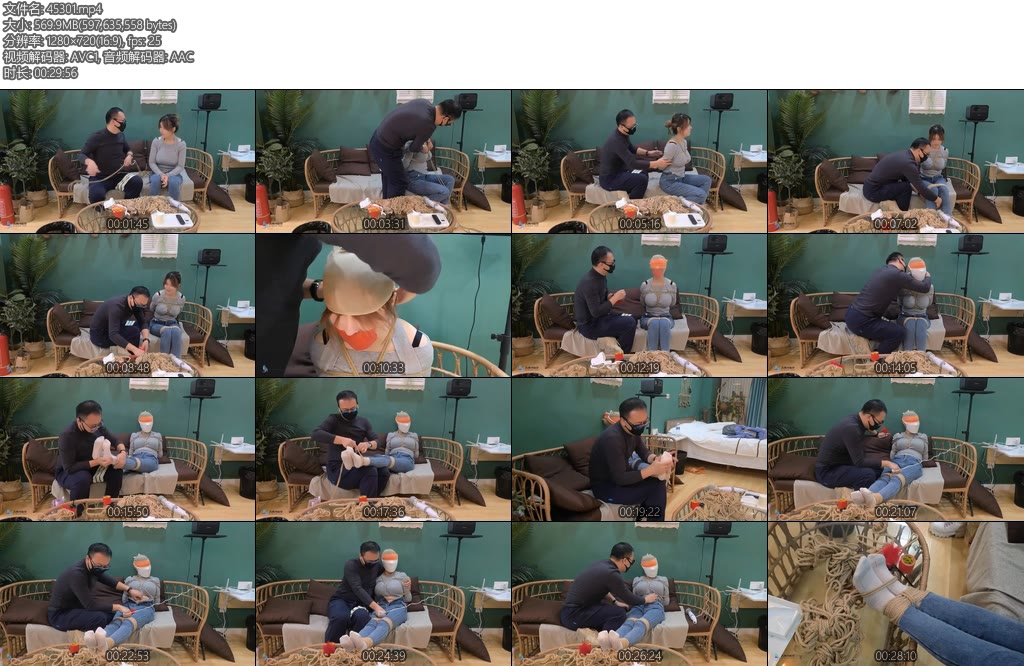 [JS原创] 丁诗妮恋人间的游戏4捆绑丝袜堵嘴胶带封堵蒙眼TK恋足棒棒刺激-丝依依