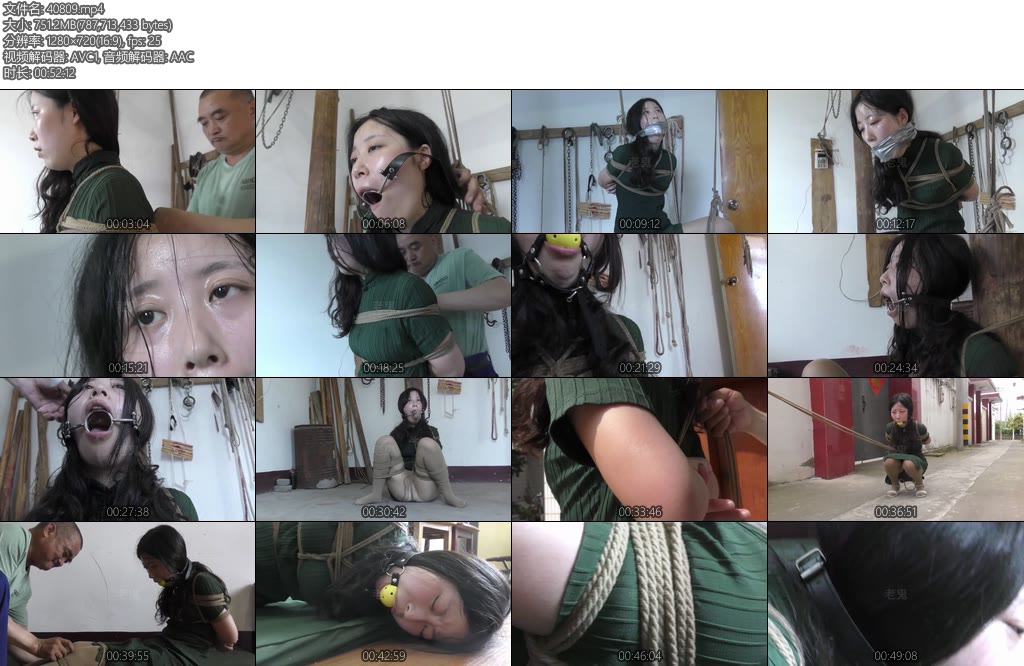 [新胭脂扣] 老鬼余栗闷热汗湿监禁折磨空姐重口原味丝袜堵嘴酷暑放置汗透压舌口环嘴内喷射旗袍厚丝-丝依依