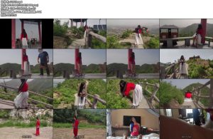 [夜未央] 秋游太行 私人女囚放风记 户外大作 红罪衣囚裙 木枷脚镣 五花大绑 亡命牌-丝依依