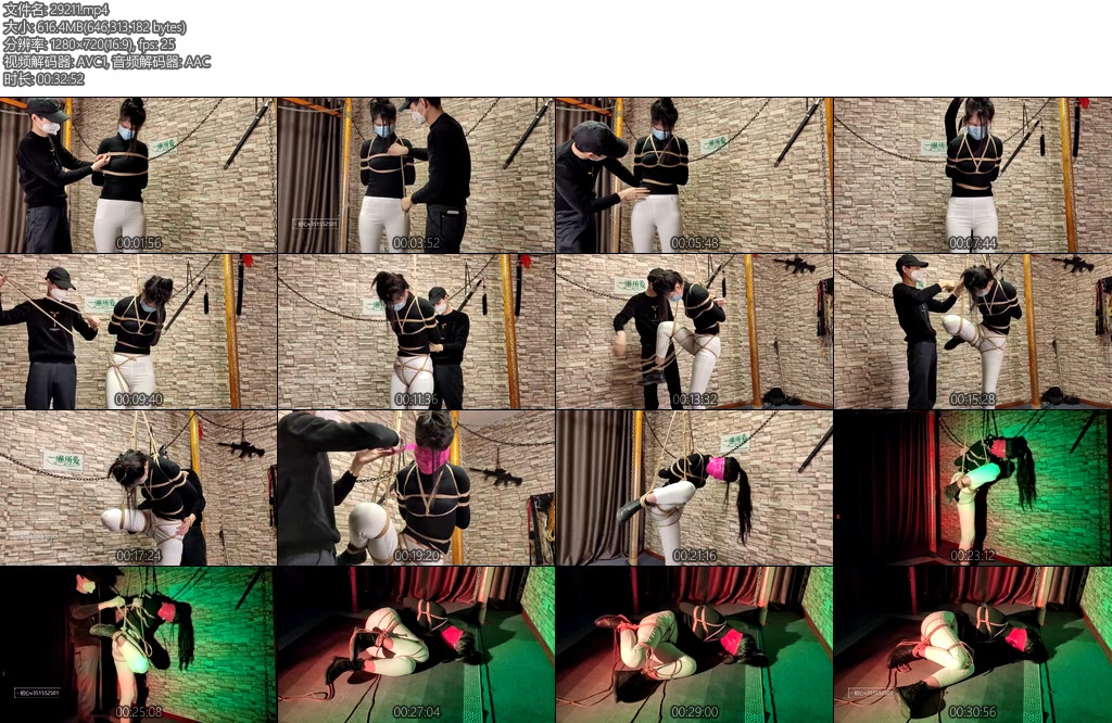 [一绳所爱] 珍珍白色紧身裤单腿悬吊体验-丝依依