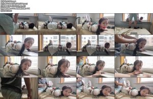 [WN原创] 惊喜小舔犬梦竹，史上最长舌！高速舌舔，牢牢堵嘴。窗台放置-丝依依