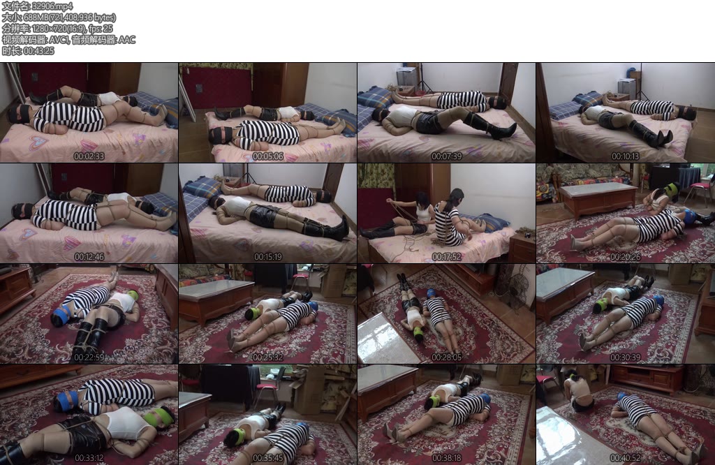 [胜景影视] 惊险一刻（下集）小倩把脸贴在门上听声音好奇害死人开始小心翼翼推门进去结果被打晕捆绑堵嘴蒙眼-丝依依