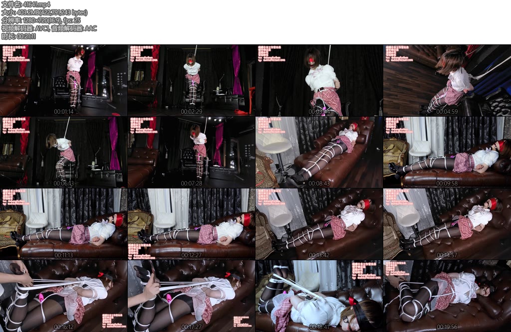 [绳缚原创] さやか酱の黑丝股绳jk绳缚日本原创第二弹-丝依依