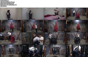 [一绳有你] 笼中悲歌暑假归来的梓瑶午睡惨遭绑匪堵嘴装麻袋吊起闷得汗流浃背又被五花大绑放进囚笼高高吊起-丝依依