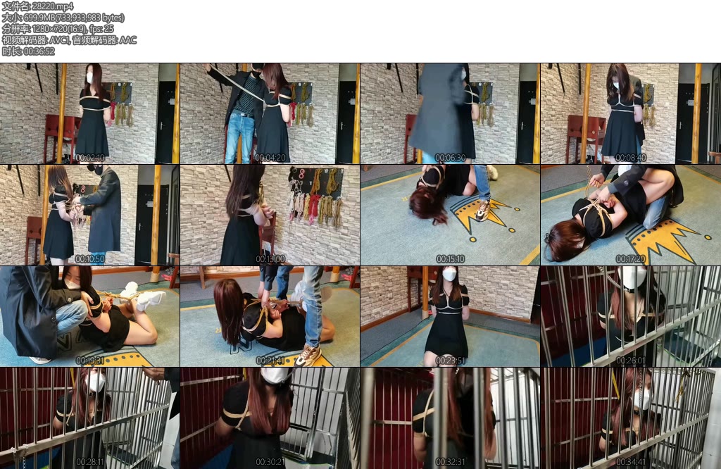 [一绳所爱] 仙仙体验捆绑后囚禁在笼子里-丝依依