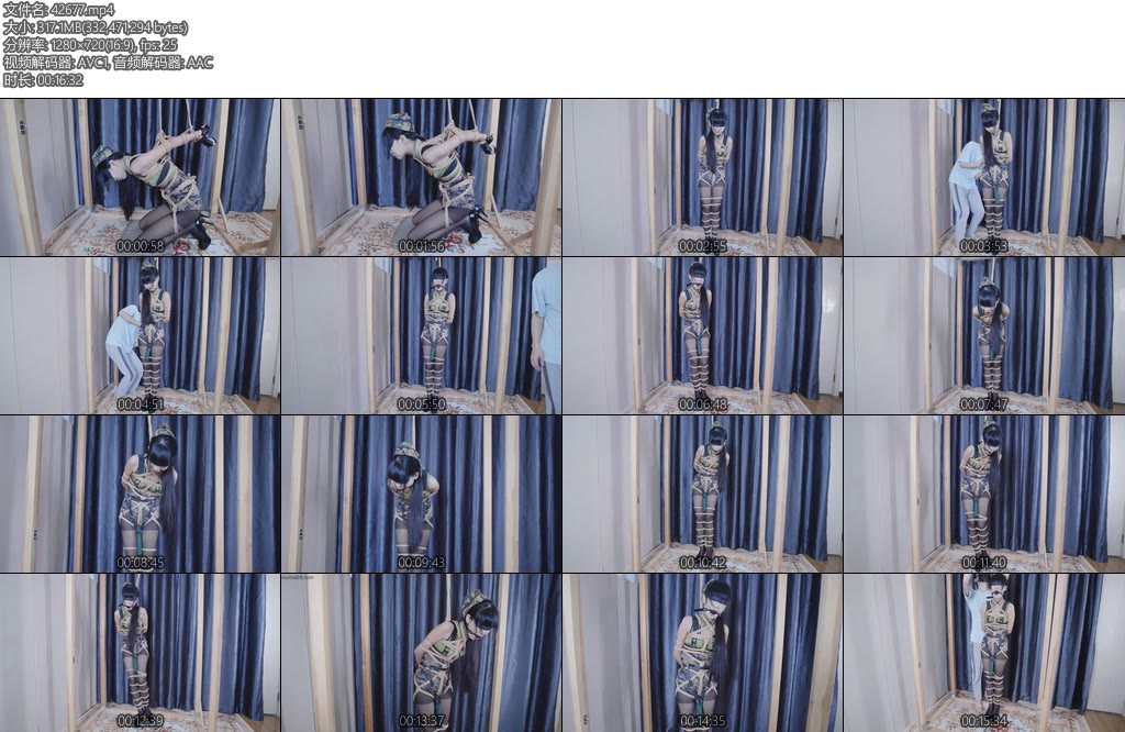 [亚洲绳艺] 惩罚女特务之捆绑震动调教糕朝-丝依依