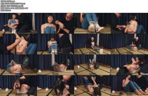 [欧美绳艺] Allie Bowstring extreme hogties series Allie limit-丝依依