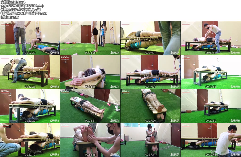 [半岛束艺] 实人复合板凳~小晚 佐伊-丝依依