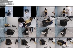 [咕咕精] 白丝茶茶装箱脱出挑战（2）胶带绕拳反缚挑战升级-丝依依