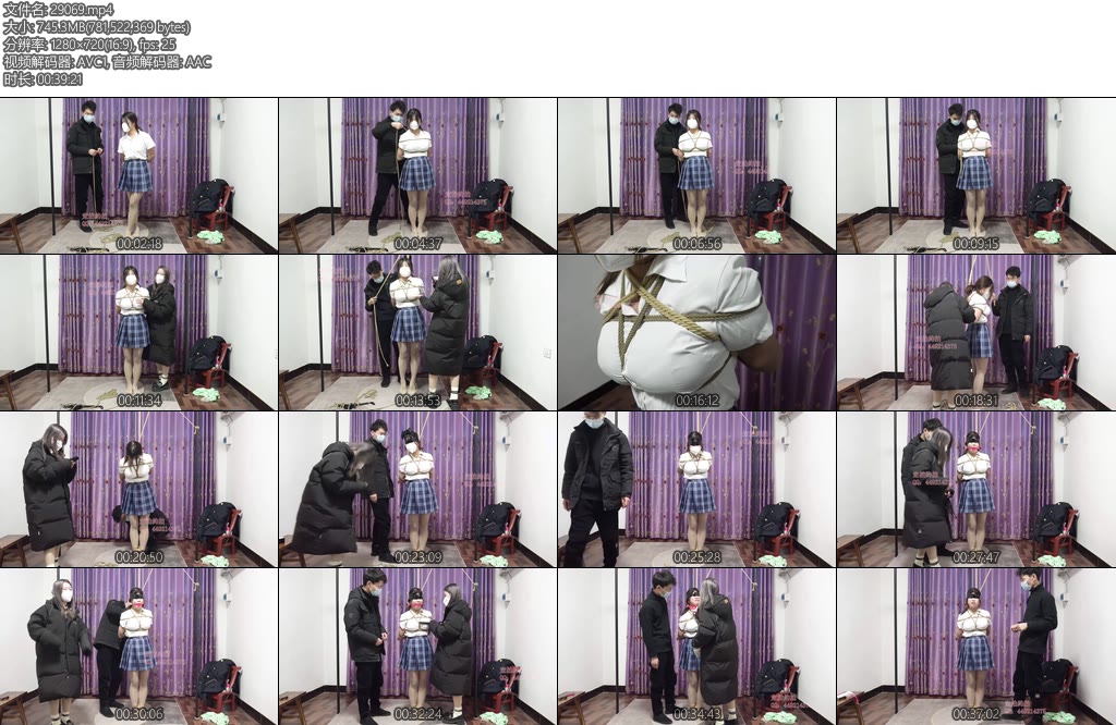 [子衿原创] 乐乐口球踮脚吊，被闺蜜KB放置-丝依依