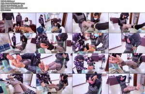 [樱束原创] 同事绳艺初体验新模首发朋友带女同事过来工作室体验绳艺捆绑绳师将穿着性感灰丝袜的女同事捆绑在椅子上-丝依依