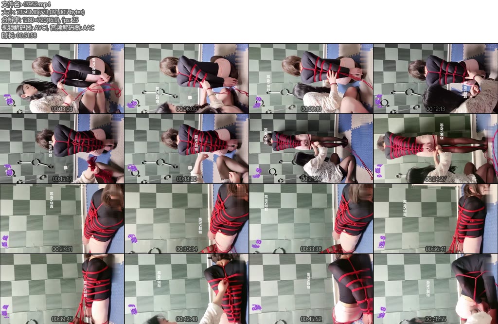 [亚洲绳艺] 伪娘小姐姐直播受虐记-丝依依