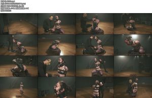 [欧美绳艺] Stacy True Rope Bunny Bliss Part 1 Tight Belt Bondage Harness Ballgag and Nose Hook-丝依依