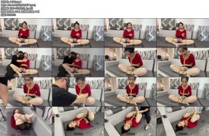 [延江艺束] 原创电击被捆绑的ZW美女陈陈分腿M缚ZW海老缚口水收集电击片放置挣扎折磨-丝依依