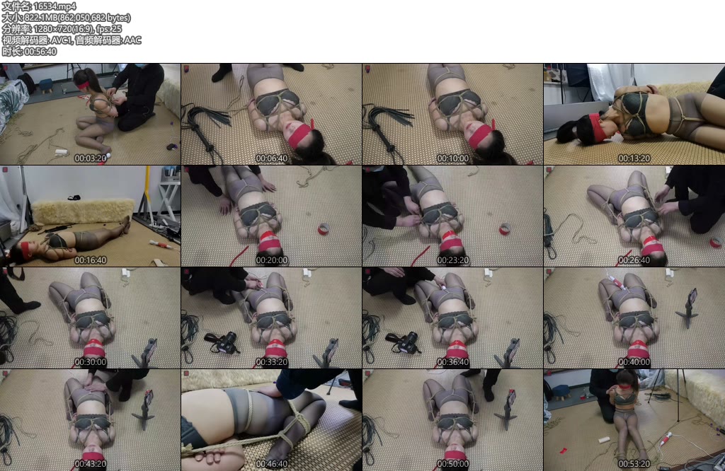 [绳之韵] 绳模小凡蕾丝内衣、连档灰丝、仰面M缚虐、羞耻蹂躏、TK挑逗、强高游戏-丝依依