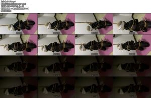 [厚黑丝袜] M妻被吊绑在储藏间里的肉货连身黑丝白袜丝袜套头胶带堵嘴蒙眼项圈-丝依依