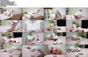 [欧美绳艺] HOT STUDENT EMILY TIED AND GAGGED ALL IN WHITE-丝依依