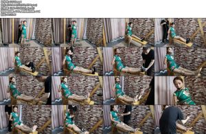 [随心原创] 诺米 绿旗袍 超大口球老虎凳-丝依依