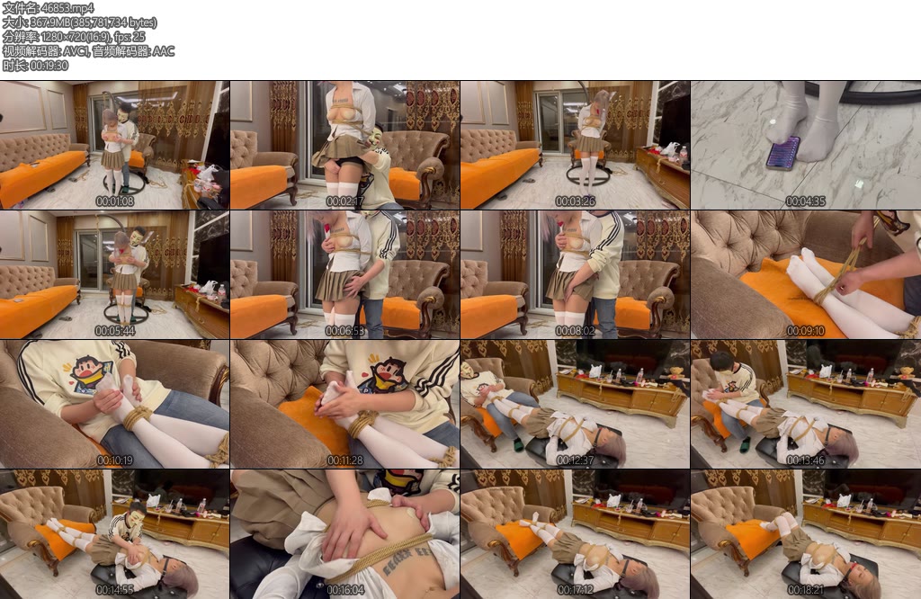 [延江艺束] 吊起晓涵解开衣扣鲜嫩的白兔映入眼帘用脚解锁手机求救被发现后用大棒惩罚强高-丝依依