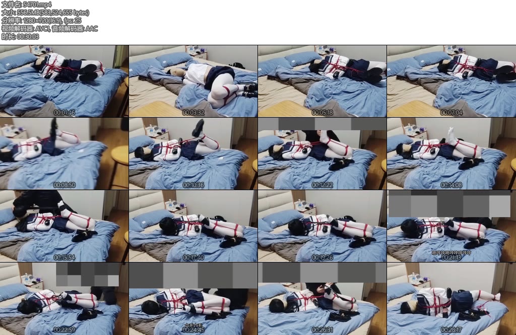 [亚洲绳艺] 小i小伪娘挑战第三弹来了紧缚放置30分钟带字幕-丝依依