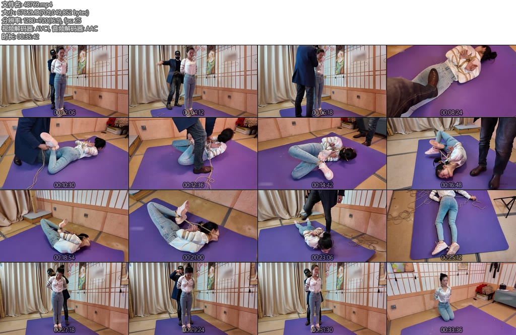 [一绳所爱] 洛洛麻绳和铁链极限五花驷马-丝依依